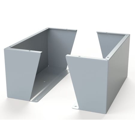 Saginaw Control & Engineering Floor Stand Kit, 12 in. H x 24 in. W x 9.12 in. L, Carbon Steel, 1 PR SCE-FK1224